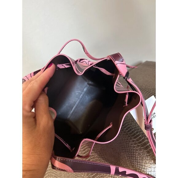 MANSUR GAVRIEL Mini Bucket Bag Leather Flamingo Pink - Picture 9 of 10